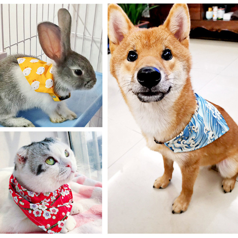 Podesivi kućni ljubimac Bandana Bandana Bibs Ogrlica za pse Kravata Pse Marama Zec Štene Mačke Trokutasti zavoj Leptir mašna Dodaci za kućne ljubimce