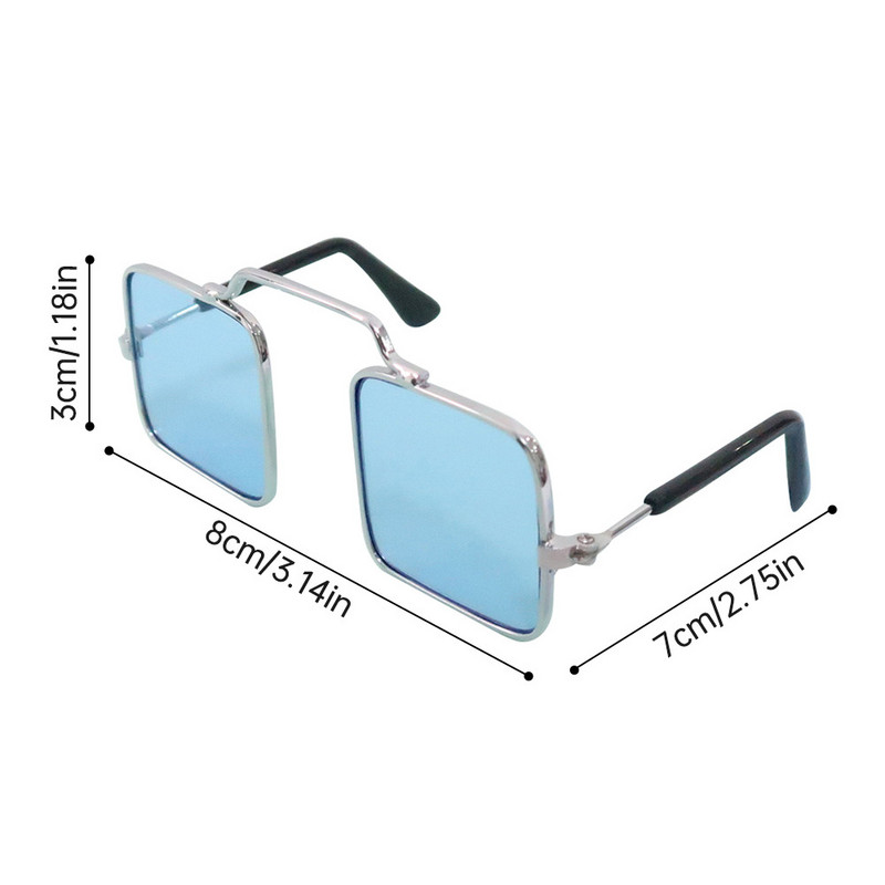 Kvadratiniai šunų kačių akiniai naminiams gyvūnėliams naminiams gyvūnėliams skirti akiniai Naminių gyvūnėlių akiniai nuo saulės Nuotraukos Rekvizitai Priedai Naminių gyvūnėlių reikmenys Katės akiniai Kitty Toy