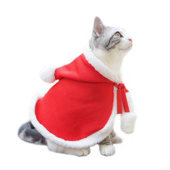 Κοστούμια Cosplay με κουκούλα Santa Cat Ρούχα για Χριστουγεννιάτικα Κασκόλ για σκύλους Ακρωτήρι Καπέλο Witcher Καπέλο γατάκι κατοικίδιο φωτογραφικά στηρίγματα Σετ καινοτόμα ρούχα
