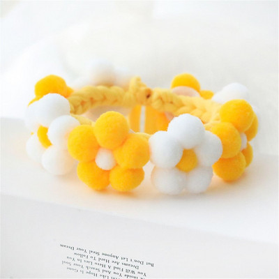 Mīksts, gudrs plīša bumbiņu kaķu suns mājdzīvnieku aksesuāri Kaklarota Ziedu apkakle kaķa apkakle