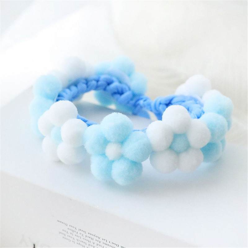 Mīksts, gudrs plīša bumbiņu kaķu suns mājdzīvnieku aksesuāri Kaklarota Ziedu apkakle kaķa apkakle