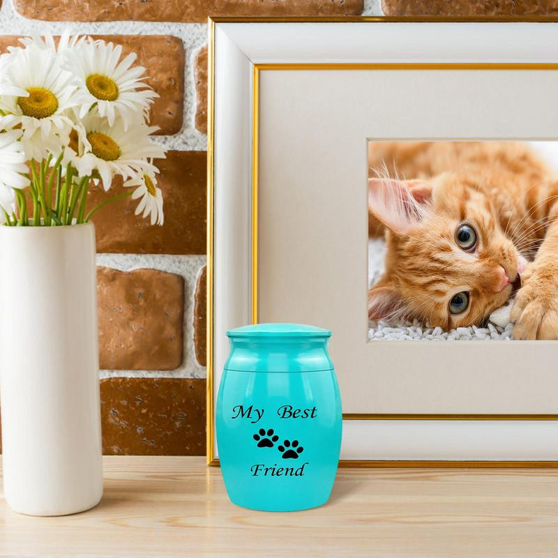 Mini urne My Best Friend Urne mici de amintire Urne de incinerare din aluminiu Mini urne pentru cenușă Memorial pentru animale de companie Suport pentru cenușă Memorial My Best
