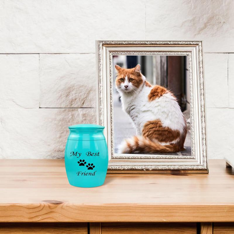 Mini urne My Best Friend Urne mici de amintire Urne de incinerare din aluminiu Mini urne pentru cenușă Memorial pentru animale de companie Suport pentru cenușă Memorial My Best
