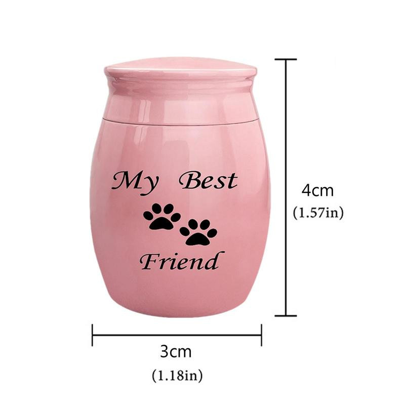 Mini urne My Best Friend Urne mici de amintire Urne de incinerare din aluminiu Mini urne pentru cenușă Memorial pentru animale de companie Suport pentru cenușă Memorial My Best