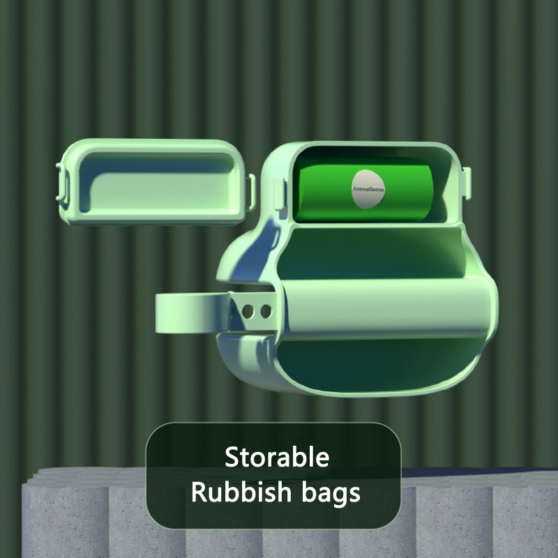 Koerte lemmikloomade reisimiseks kokkupandav kaakuri kühvel Lagunevad kotid Poop Scoop Clean Koguge väljaheidete puhastusvahend Jäätmete kogumine koeratarvete jaoks