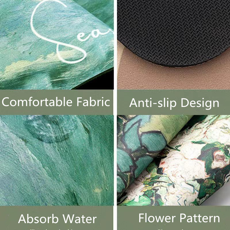 Kupaonska prostirka od dijatomejskog blata Super upijajuća podna prostirka za tuširanje Neklizajuća Ulazna otirač WC prostirka Moderni stilski tepih