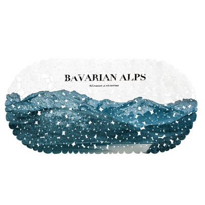 OIMG Covoraș de baie anti-alunecare Covoraș de baie din silicon pentru podea Covoraș de duș PVC ventuză din cauciuc 35x69cm Decor toaletă Ușă Covor cadă anti-alunecare