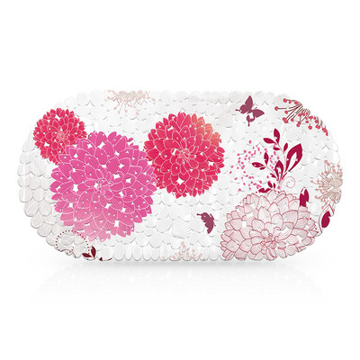 OIMG Covoraș de baie anti-alunecare Covoraș de baie din silicon pentru podea Covoraș de duș PVC ventuză din cauciuc 35x69cm Decor toaletă Ușă Covor cadă anti-alunecare