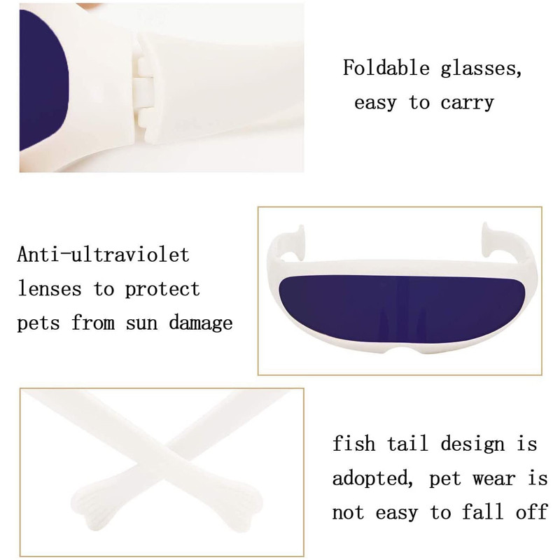 Foršas kaķu suņu brilles Saulesbrilles Smieklīgi, jauki kaķi, mazi suņi saulesbrilles kaķēnu fotografēšanai, rekvizīti Cosplay kostīmu mājdzīvnieku aksesuāri