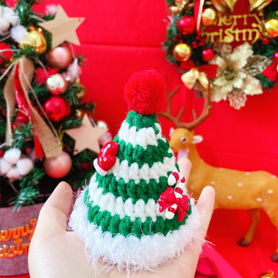 Adīt jauku kaķu kostīmu cepures kaklasiksnu Ziemassvētku festivālam Roku darbs suņu kucēnu šalle Sniegavīrs tamborēta mājdzīvnieku šalle kaķēnu aksesuāri