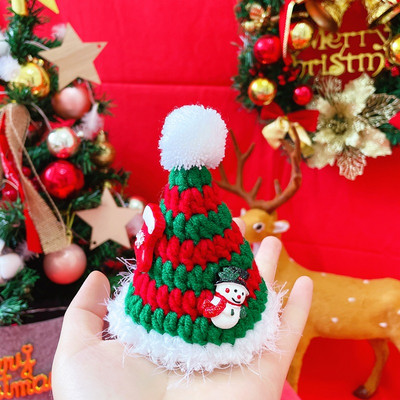 Adīt jauku kaķu kostīmu cepures kaklasiksnu Ziemassvētku festivālam Roku darbs suņu kucēnu šalle Sniegavīrs tamborēta mājdzīvnieku šalle kaķēnu aksesuāri