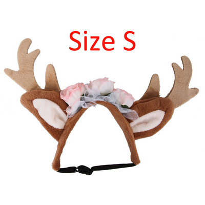 Pse Mačke Sob Traka za glavu Kapa Za Mačku Božićni kostim Dekoracija kose Kućni ljubimac Jeleni Rogovi Slatki šeširi Štene Jeleni Rogovi Kape Pokrivalo za glavu 10E