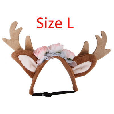 Pse Mačke Sob Traka za glavu Kapa Za Mačku Božićni kostim Dekoracija kose Kućni ljubimac Jeleni Rogovi Slatki šeširi Štene Jeleni Rogovi Kape Pokrivalo za glavu 10E