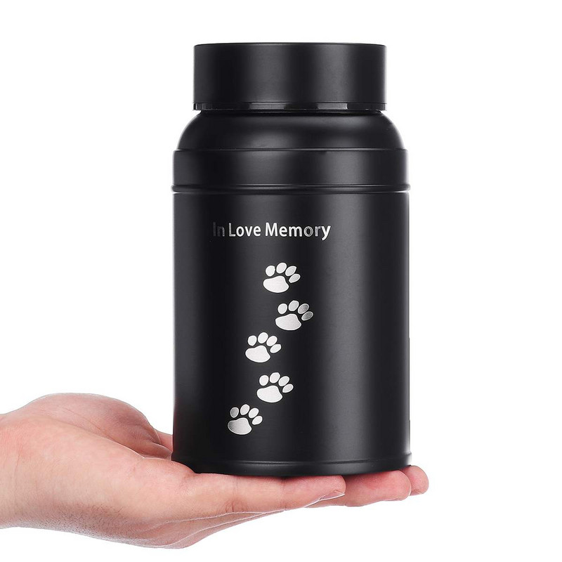 600ML Urne za kremiranje od nehrđajućeg čelika Pogrebne uspomene za kremiranje pasa, mačaka