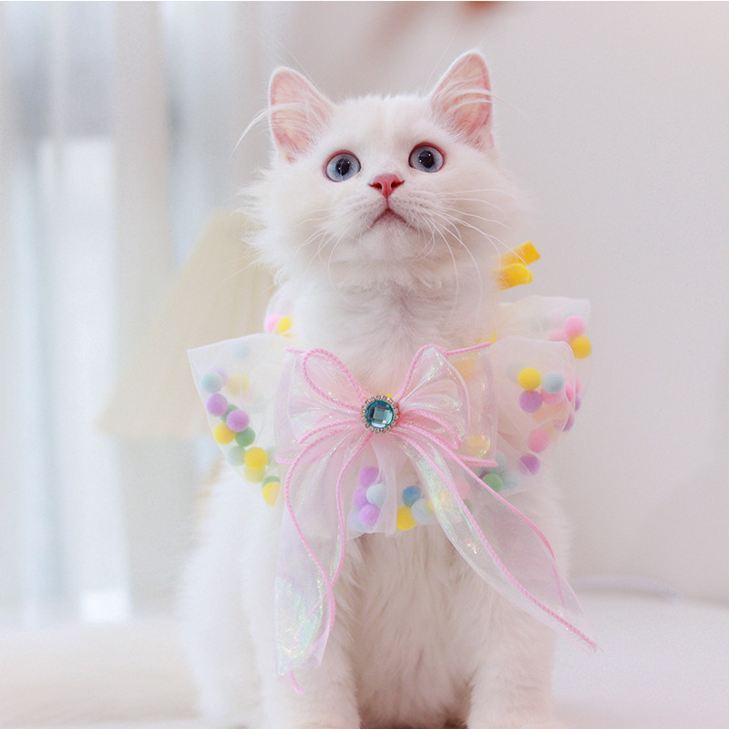 Luksusa dizains Mirdzoši kaķu aksesuāri Kaklarota ar dārgakmeņiem Plīša Tills Suns Kaķēns Loki Bandana Pūdelis Atslēgu piekariņš Kaķene Pomerānijas