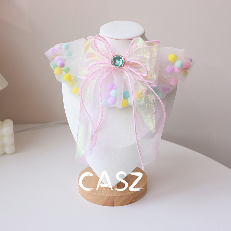 Luksusa dizains Mirdzoši kaķu aksesuāri Kaklarota ar dārgakmeņiem Plīša Tills Suns Kaķēns Loki Bandana Pūdelis Atslēgu piekariņš Kaķene Pomerānijas