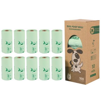 Vreća za pseću kakicu koja se lako veže Vreće za pseći izmet s ručkama, izuzetno čvrste male vreće za smeće, nepropusne 13x9 inča