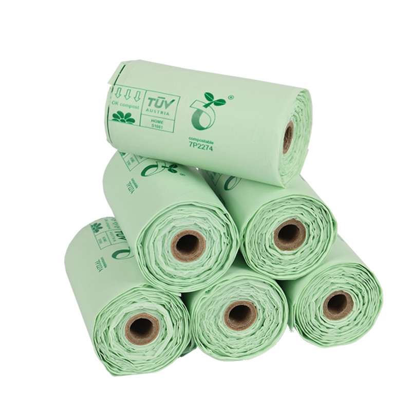 Vreća za pseću kakicu koja se lako veže Vreće za pseći izmet s ručkama, izuzetno čvrste male vreće za smeće, nepropusne 13x9 inča