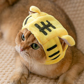 Smiješna kapa za mačku Plišani kostim za dotjerivanje Šešir za kućne ljubimce Božićni cosplay Topla udobna pokrivala za glavu Pse Kape Blagdansko štene Dodaci za mačke