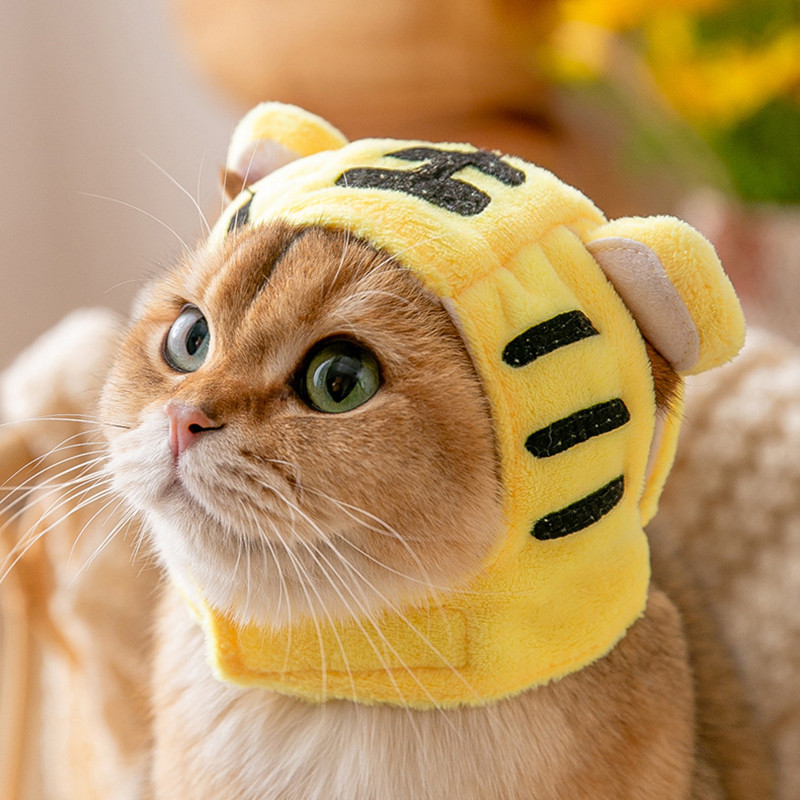 Smiješna kapa za mačku Plišani kostim za dotjerivanje Šešir za kućne ljubimce Božićni cosplay Topla udobna pokrivala za glavu Pse Kape Blagdansko štene Dodaci za mačke