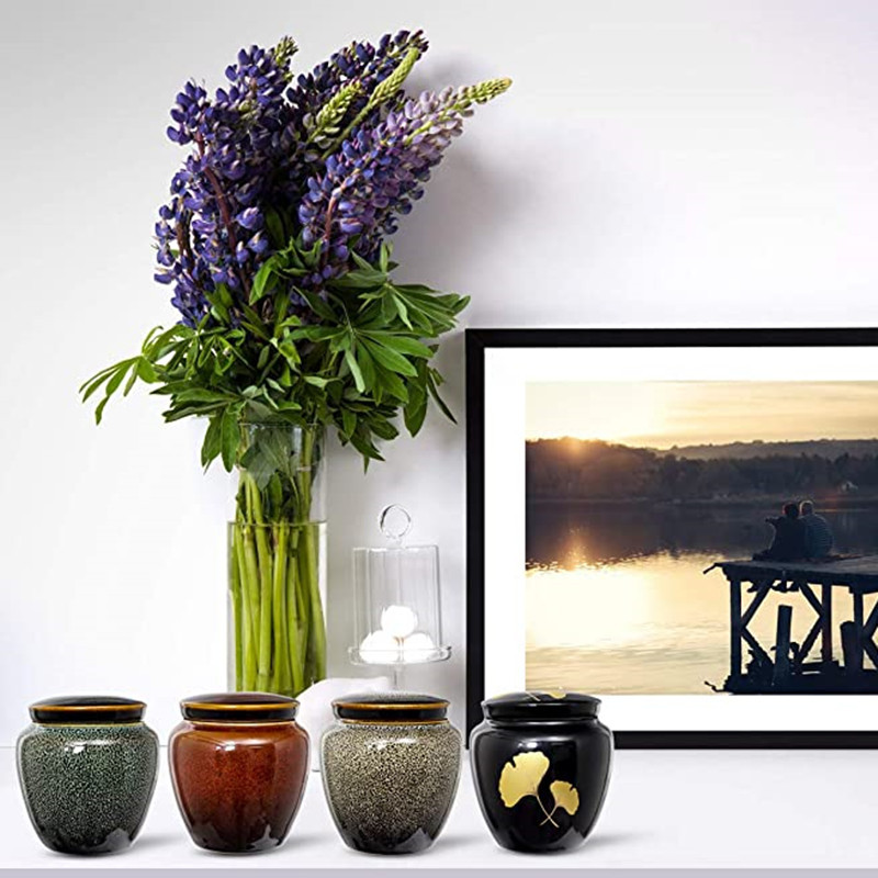 1kom personalizirane mini urne za uspomene Urne za kremaciju za pepeo Pogrebne urne za ljudski pepeo Prikaz pogrebne urne kod kuće