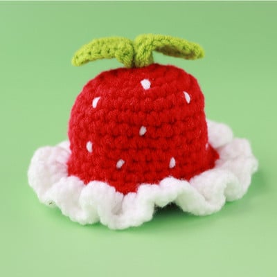 Crtani ručno rađeni šešir od žabe, mačke, vunene pletene kape za pse, kostim mačića s ružičastom jagodom, kapuljača, dodaci za mačke za čivavu, mops