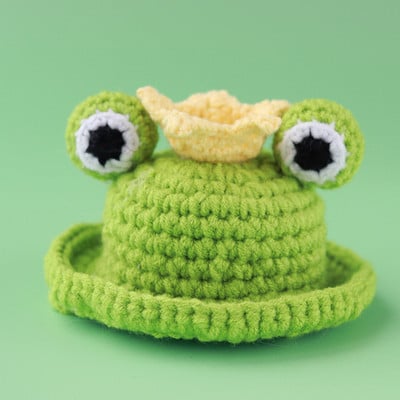 Crtani ručno rađeni šešir od žabe, mačke, vunene pletene kape za pse, kostim mačića s ružičastom jagodom, kapuljača, dodaci za mačke za čivavu, mops