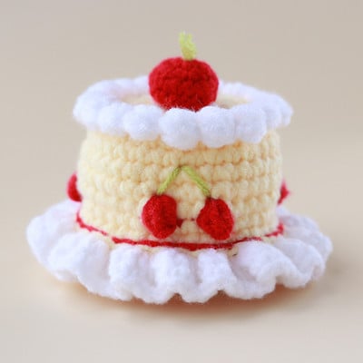 Crtani ručno rađeni šešir od žabe, mačke, vunene pletene kape za pse, kostim mačića s ružičastom jagodom, kapuljača, dodaci za mačke za čivavu, mops