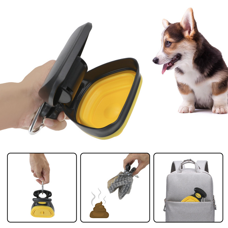 Vreće za otpad od kućnih ljubimaca od ABS-a, držači za smeće na otvorenom, prenosivi s 1 rolom, raspadljive vrećice