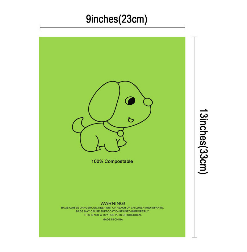 24 rola Biorazgradive vrećice za pseći izmet Kukuruzni škrob Vreća za otpad za pse 300 komada