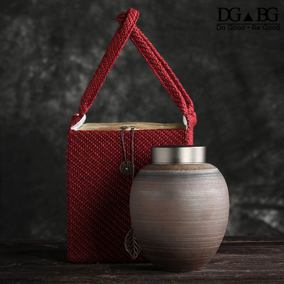 Urne za kremiranje pogreba za pse, mačke, kućne ljubimce, japanski wabisabi stil u uspomeni s ljubavlju, velika urna za pepeo, ljudski, prilagodljivi tekst