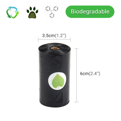 Atkritumu maisu turētāja dozators, melns, bioloģiski noārdāmi izkārnījumu maisiņi suņu kaķu atkritumu tīrīšanai, izkārnījumu pārvadātājs, videi draudzīgi mājdzīvnieku piederumi