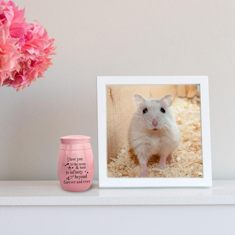 Maza mājdzīvnieka urna Izturīgas mājdzīvnieku urnas kaķiem Ūdensnecaurlaidīgas urnas suņu pelniem I Love You To the Moon & Back Mazas piemiņas urnas suņiem