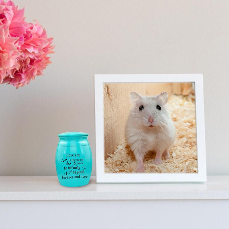 Maza mājdzīvnieka urna Izturīgas mājdzīvnieku urnas kaķiem Ūdensnecaurlaidīgas urnas suņu pelniem I Love You To the Moon & Back Mazas piemiņas urnas suņiem