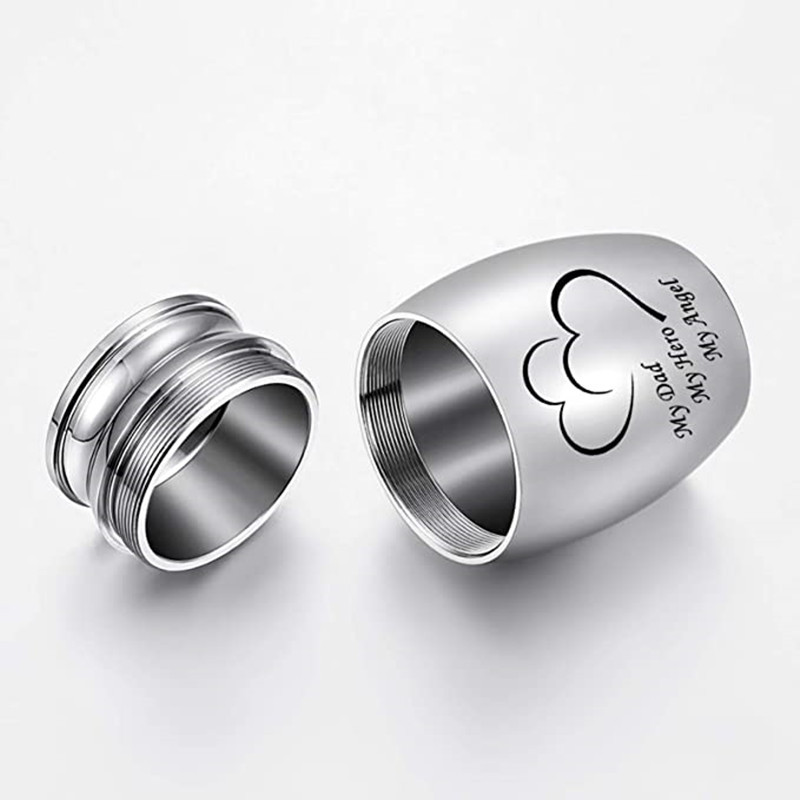 Urne za uspomenu za ljudski pepeo Mini kremacijska urna Male pogrebne urne za pepeo Pogrebna urna za kremiranje od nehrđajućeg čelika