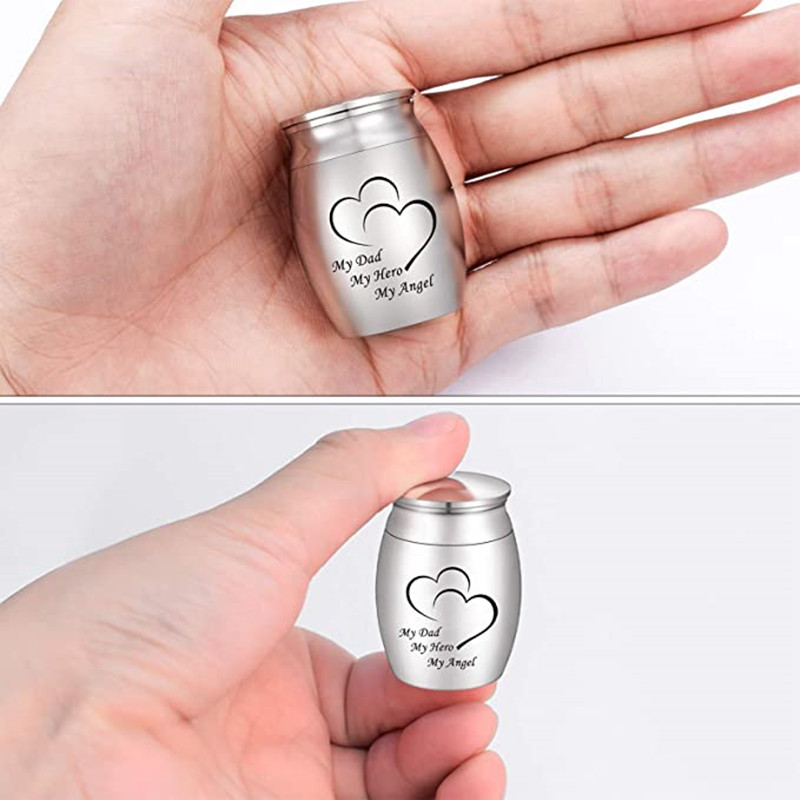 Urne za uspomenu za ljudski pepeo Mini kremacijska urna Male pogrebne urne za pepeo Pogrebna urna za kremiranje od nehrđajućeg čelika
