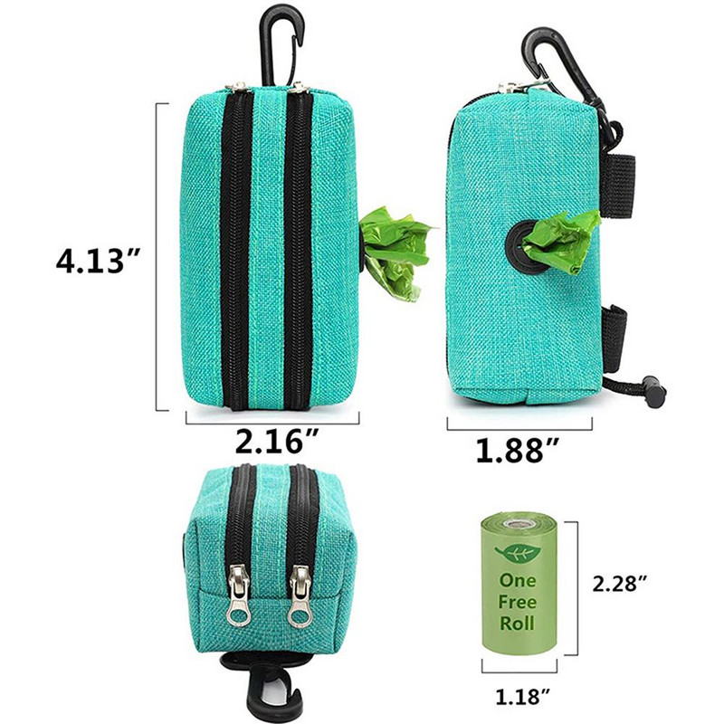 Mājdzīvnieku kaķu atkritumu maiss Oksfordas auduma pārnēsājams noārdāms suņu izkārnījumu maisiņš Uzglabāšanas soma Mājdzīvnieku piederumi ceļojumiem āra suņu pastaigām