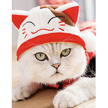 Αστείο καπέλο για γάτα αστερίας φόρεμα κοτόπουλου με φόρεμα για κατοικίδιο καπέλο χριστουγεννιάτικο Cosplay ζεστό καπέλο για σκύλους Καπέλα Αξεσουάρ για κουτάβι γάτα