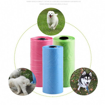 5 10 15 ρολά/συσκευασία 225 τμχ Τσάντα καθαρισμού σκουπιδιών σκυλιών κατοικίδιων ζώων PE Τσάντα καθαρισμού κακάματος για κουτάβια γάτας για κατοικίδια Σάκοι απορριμμάτων εξωτερικού χώρου