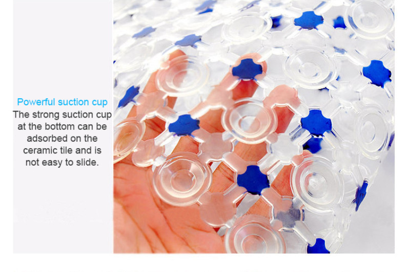 Vannas istabas dušas paklājiņš Plastmasas piesūceknis Karikatūra Dobs Savienojums Pretslīdes Paklājiņš Caurspīdīgs Burbulis Bērnu Vannas Drošības Paklājs