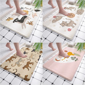 Suņu kaķu izdrukas Absorbējoši vannas istabas paklāji Neslīdoši vannas paklāji Mājas dekors Dzīvojamās istabas grīdas paklāji Virtuves paklāji Ziemassvētku kāju paklājs