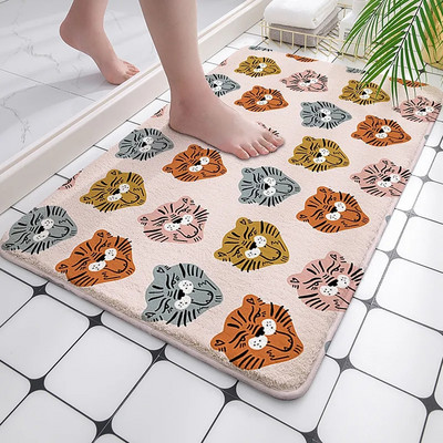 Suņu kaķu izdrukas Absorbējoši vannas istabas paklāji Neslīdoši vannas paklāji Mājas dekors Dzīvojamās istabas grīdas paklāji Virtuves paklāji Ziemassvētku kāju paklājs