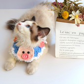 Potrepštine za kućne ljubimce Uzorak prasića Ogrlica za mačke Šal za pse Ukrasni vuneni ručno pleteni šal Pribor za mačke Pribor za kućne ljubimce Predmeti za kućne ljubimce