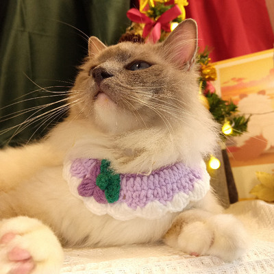 Fruit Series Ogrlica za kućne ljubimce Ogrlica za mačiće Tkani slatki remen Podesivi šal za pse Saliva Oprema za kućne ljubimce Pribor za kućne ljubimce Pribor za mačke