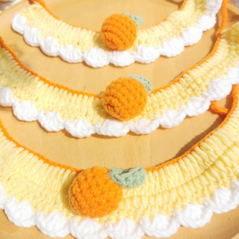 Fruit Series Ogrlica za kućne ljubimce Ogrlica za mačiće Tkani slatki remen Podesivi šal za pse Saliva Oprema za kućne ljubimce Pribor za kućne ljubimce Pribor za mačke