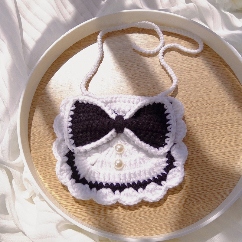 Bow Knot Bib Pet Cat Pleteni vratni prsten Dekoracija Ručno pletena Bib Saliva Oprema za kućne ljubimce Pribor za kućne ljubimce Pribor za mačke