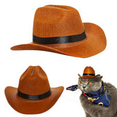 Smiješni kućni ljubimac, pas, mačka, kaubojski šešir za male pse i mačke, dodaci za kostime za zabavu