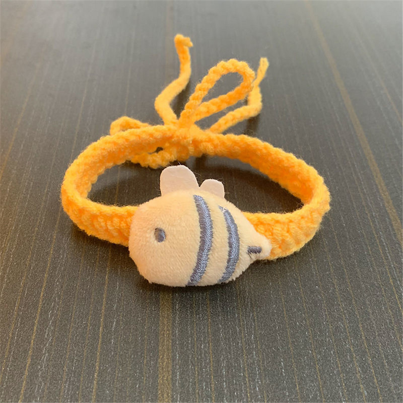 Meka heklana ogrlica za pse i mačke Podesiva vunena ogrlica Kawaii dodaci za vrat kućnih ljubimaca Psić Mačić Šal za pletenje Leptir mašna Poklon za ljubimca