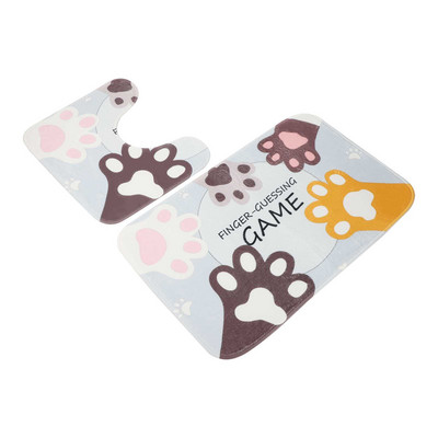 2 kom Prostirka za upijanje vode Protiv klizanja Podna prostirka sa strane WC-a Jastuk u obliku slova U Tuš Soba Ulazni otirač Kućna kupaonska prostirka