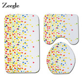 Covoare de baie Zeegle Covor de baie european Covor de baie anti-alunecare Covor de baie Flanel Capac capac de toaleta Covoare de baie Covoraș pentru picioare